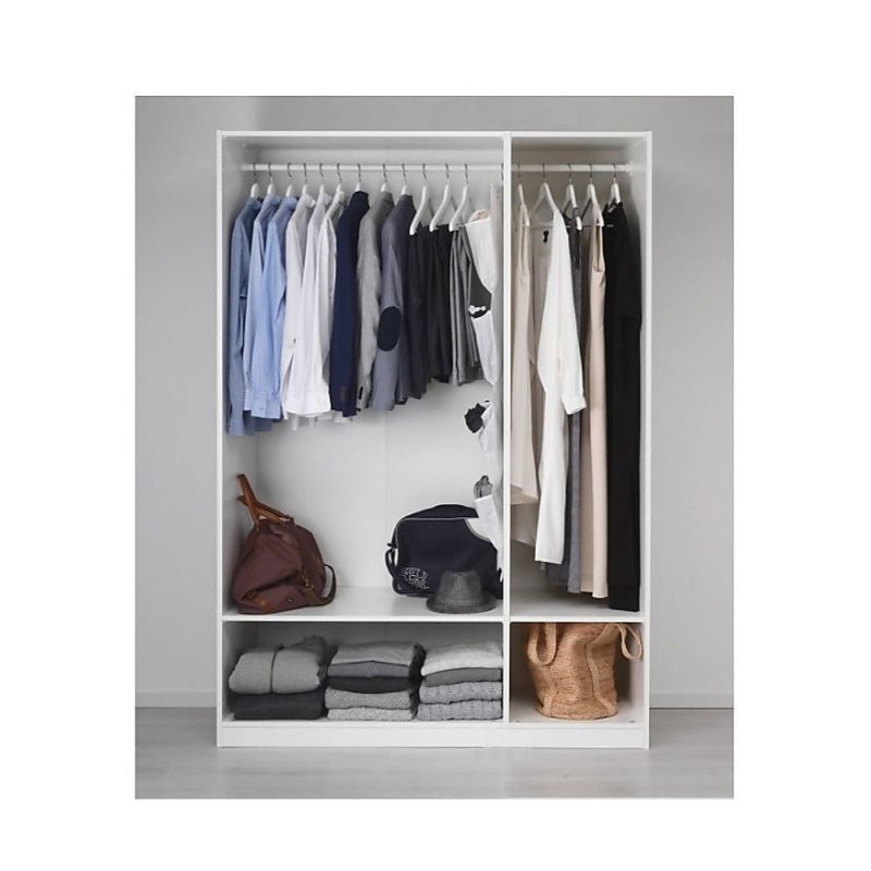 3 Door Storage Wardrobe White Shhh. 2242494