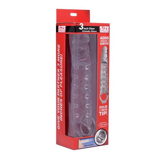 3 inch Stippled Extender Sleeve Clear Shhh. 2242512