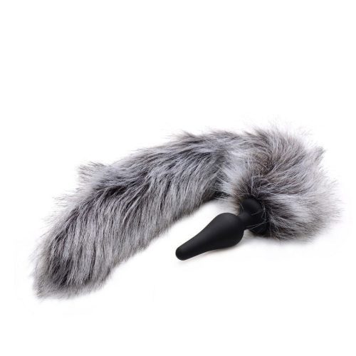 Anal Plug and Ears Set Grey Wolf Tail Shhh. 2248021