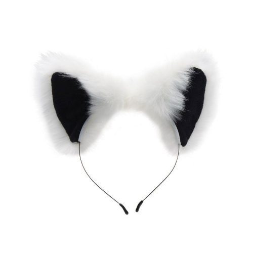 Anal Plug and Ears Set White Fox Tail Shhh. 2248031