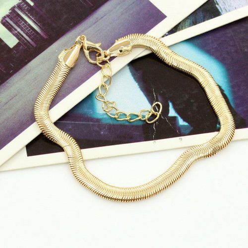 Anklet gold herringbone links adjustable Shhh. 2248292