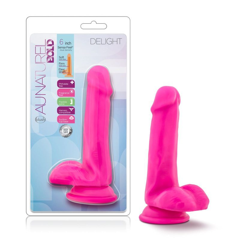 Au Naturel Bold Delight 6in Dildo Pink Shhh. 2248928