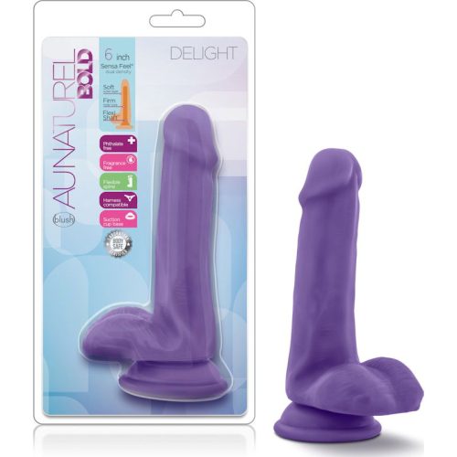 Au Naturel Bold Delight 6in Dildo Purple - Shhh...