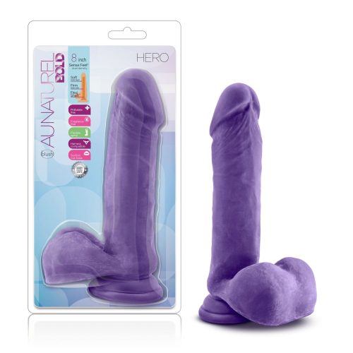 Au Naturel Bold Hero 8in Dildo Purple Shhh. 2248962