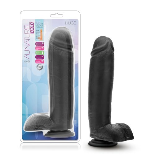 Au Naturel Bold Huge Dildo Black 26cm Shhh. 2248972