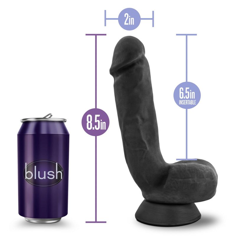 Au Naturel Bold Pound 8.5in Dildo Black Shhh. 2249034