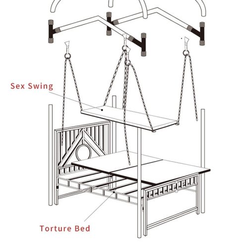 BDSMPleasureRestraintBed10