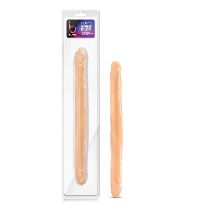 B Yours Double Dildo Beige 16in Shhh. 2249456