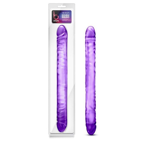 B Yours Double Dildo Purple 18in Shhh. 2249492