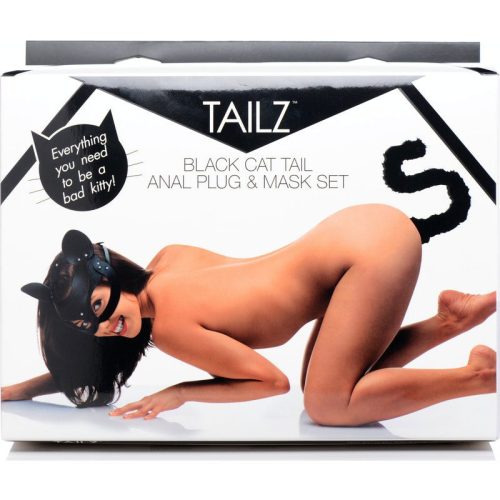 Bad Kitten leather mask AND anal plug tail Shhh. 2250343