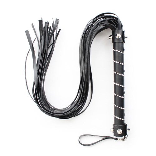 Bdsm Whip leather tails with ornate handle Shhh. 2251384