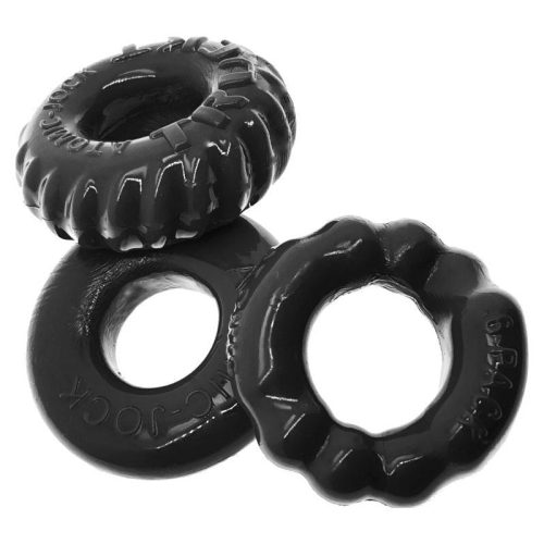 Bonemaker 3 Pc Cockring Set Black Shhh. 2253930