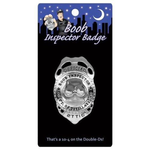 Boob Inspector Badge - Shhh...