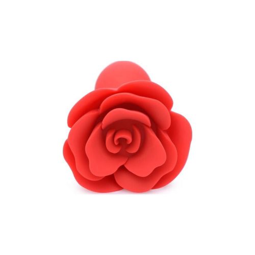 Booty Bloom Silicone Rose Plug Large Red Shhh. 2254407