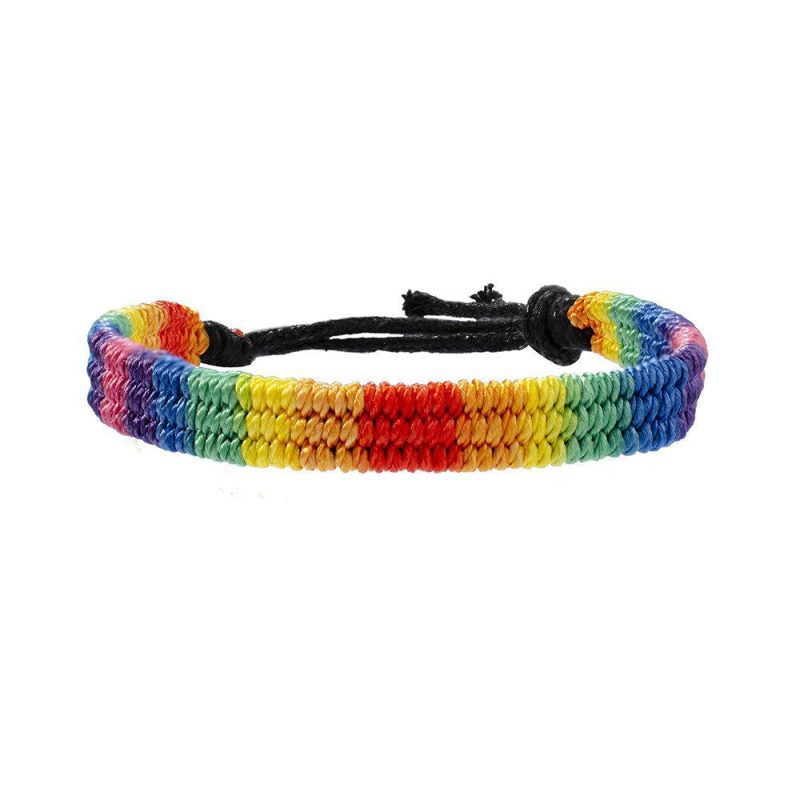 Bracelet LGBT Pride Unisex braided friendship bracelet Shhh. 2254855