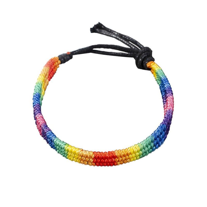 Bracelet LGBT Pride Unisex braided friendship bracelet Shhh. 2254857