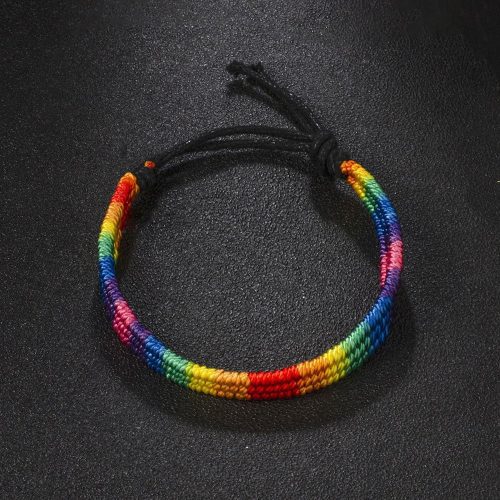 Bracelet LGBT Pride Unisex braided friendship bracelet Shhh. 2254863