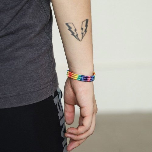 Bracelet LGBT Pride Unisex braided friendship bracelet Shhh. 2254865