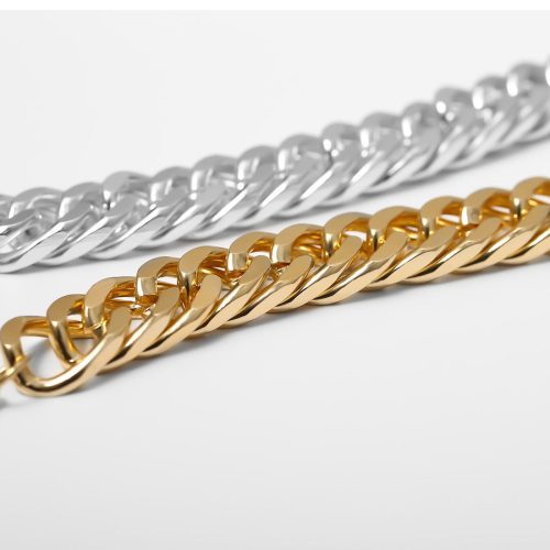 Bracelet chunky gold or silver links Shhh. 2254810