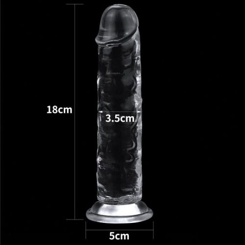 Clear Jelly bendable dildo 7in Shhh. 2258220