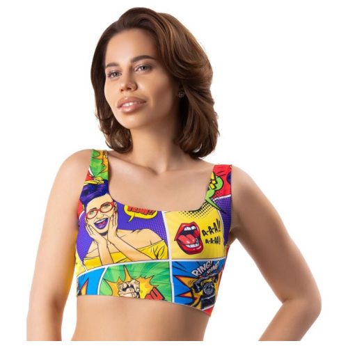 Comics Insta Crop Top - XL - Shhh...