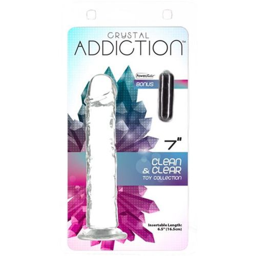 Crystal Dildo Straight 7in Clear Shhh. 2262496