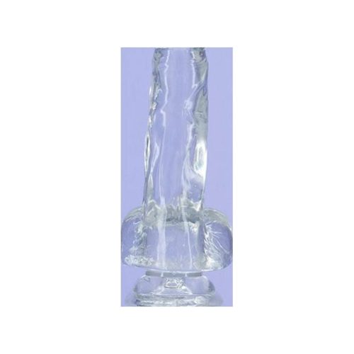 Crystal Dildo w Balls 8in Clear Shhh. 2262540