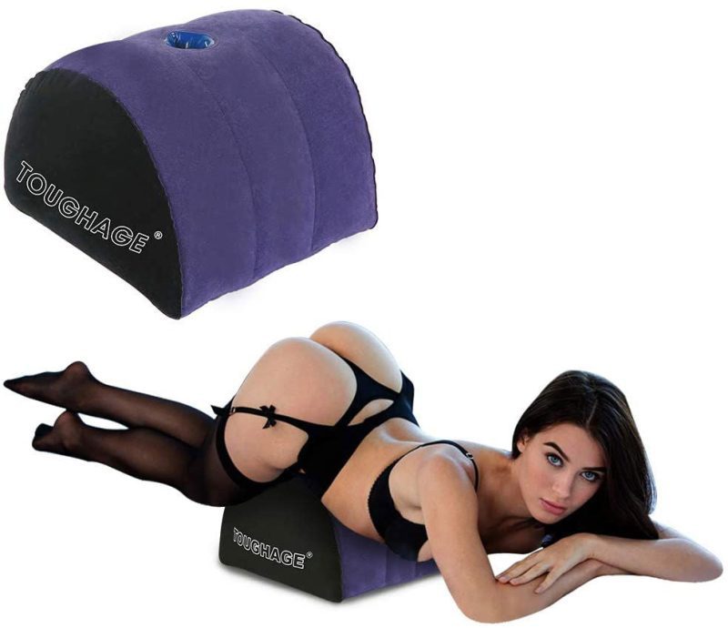 Domed sex pillow with dildo holder Shhh. 2264560