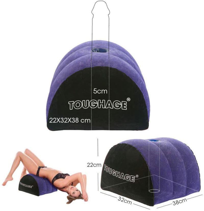 Domed sex pillow with dildo holder Shhh. 2264569