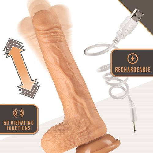 Dr. Skin 20cm Silicone Thrusting Gyrating Vibrator Shhh. 2265489