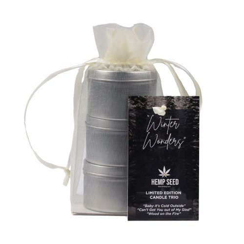 EB Hemp Seed Winter Wonders Massage Candle Trio Shhh. 2266556