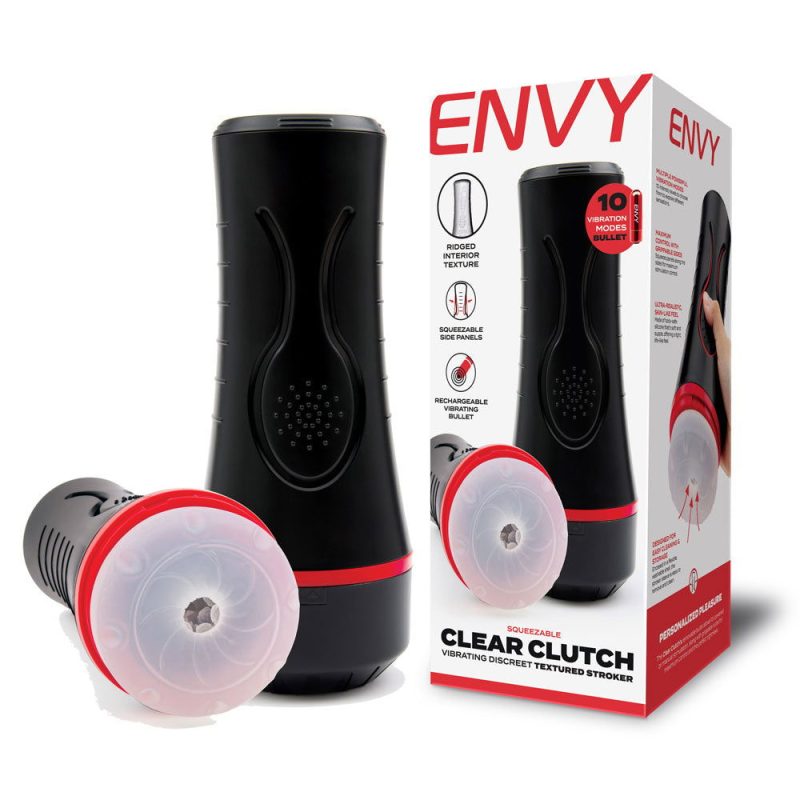 ENVY Squeezable Clutch Stroker Clear Shhh. 2267546