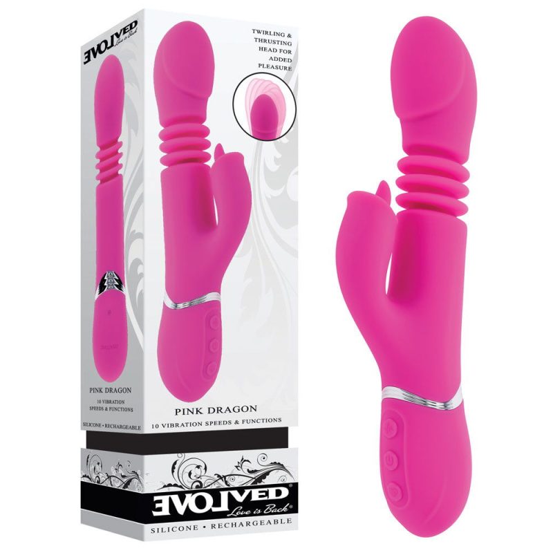 Evolved DRAGON G Spot Rabbit Vibrator Pink Shhh. 2268151