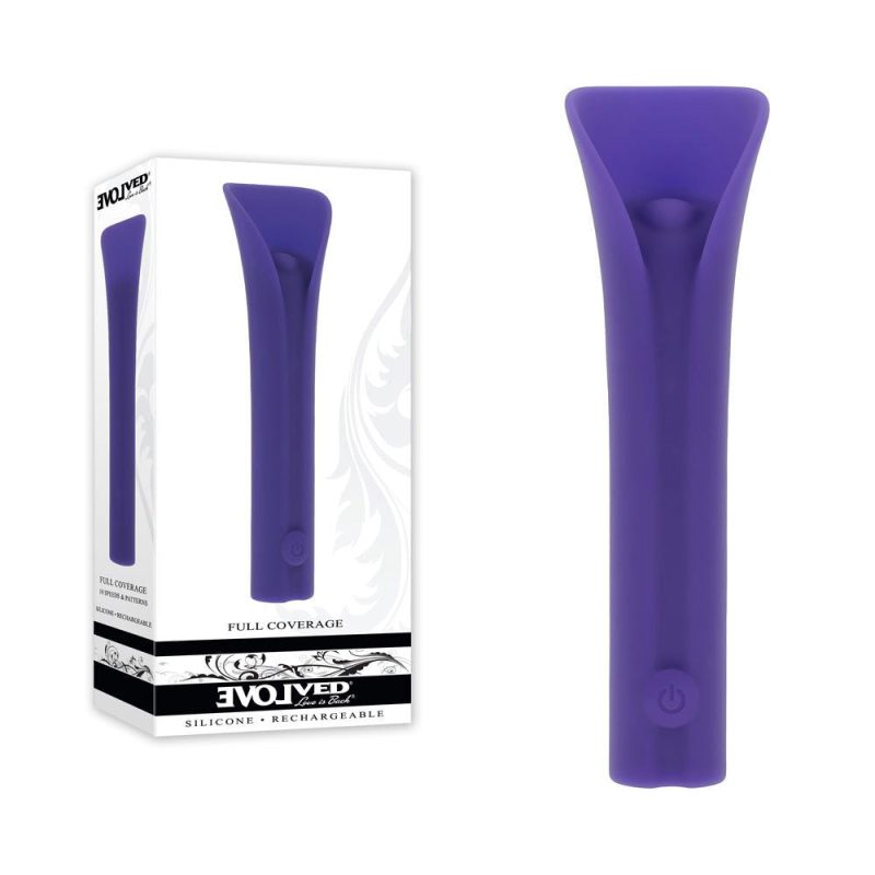 Evolved FULL COVERAGE Vibrating Bullet Purple Shhh. 2269295