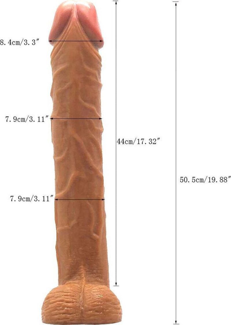 Extra large dildo with skin like feel 50cm Shhh. 2272042