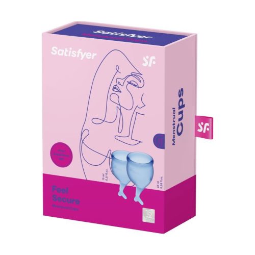 Feel Secure Menstrual Cup Dark Blue 2pcs Shhh. 2273024