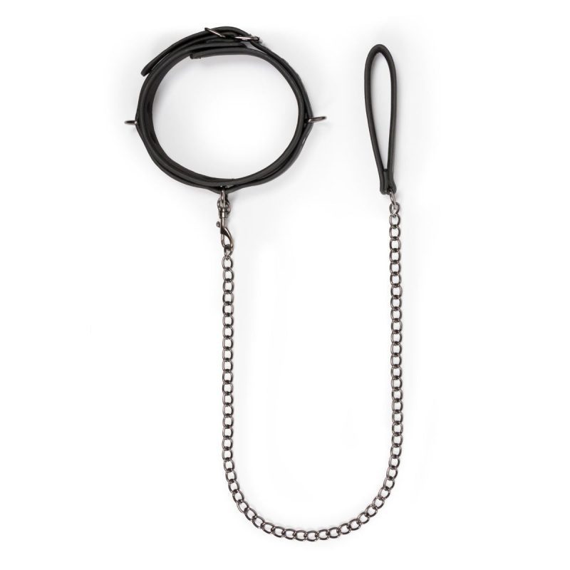 Fetish sub collar With Leash Shhh. 2274088