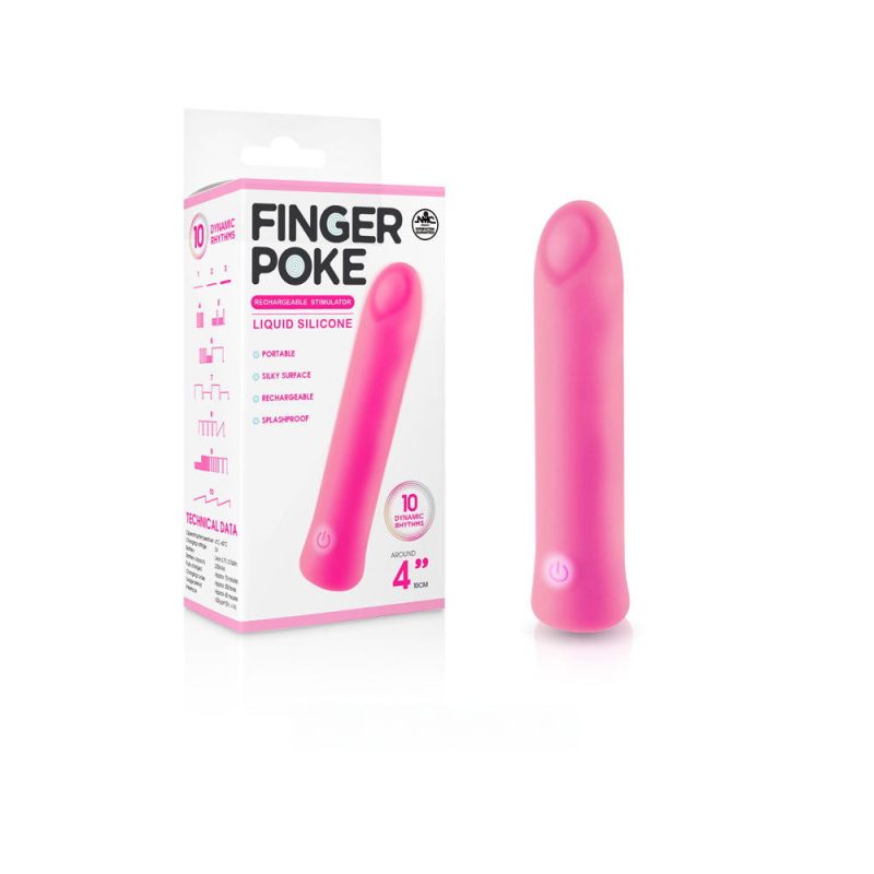 Finger Poke 10cm Rechargeable Stimulator Pink Shhh. 2274229