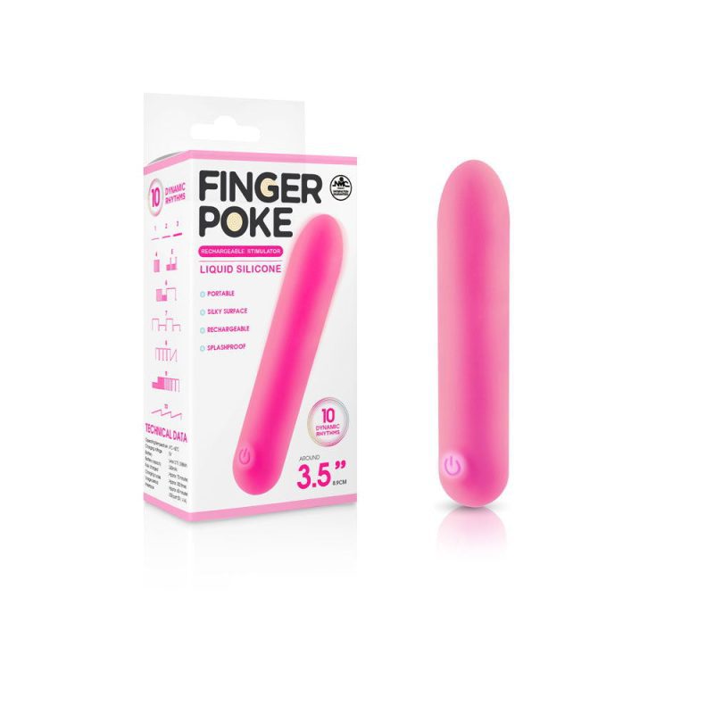 Finger Poke 9cm Rechargeable Bullet Vibe Pink Shhh. 2274250