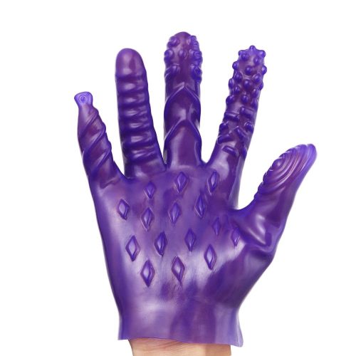 Fingering glove. Wearable dildo fingers 3 colours. - Shhh...