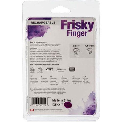 Frisky Finger Rechargeable Purple Shhh. 2275367