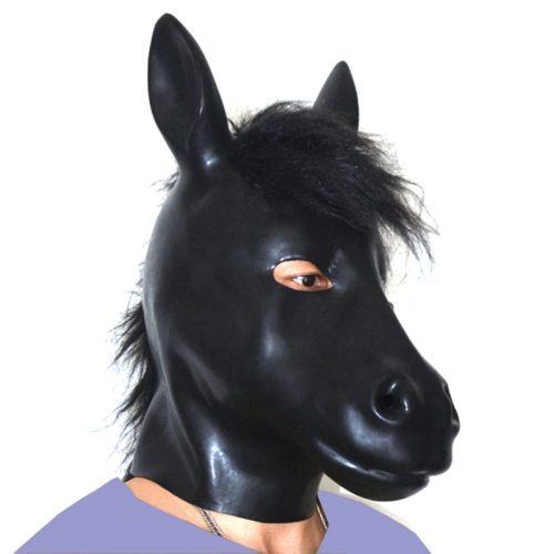 Latex Horse fetish MaskMANE1