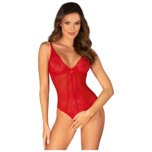 Chilisa Crotchless Teddy Red - XS/S - Shhh...