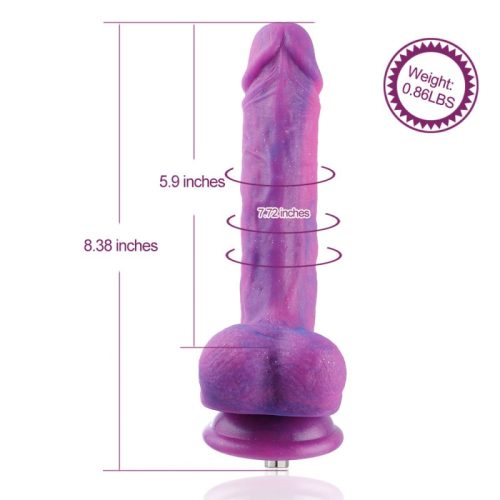 colorful vibrating silicone dildo for hismith kliclok system 5