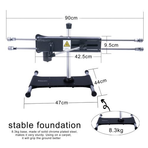 hismith premium quad penetration app controlled sex machine complete with two silico 5