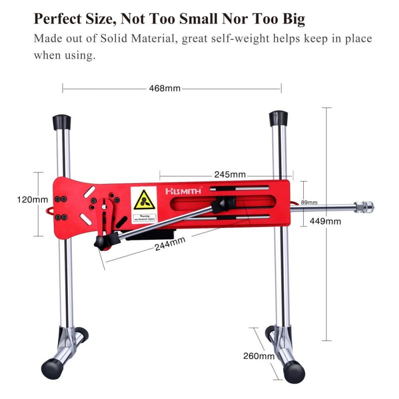 hismith premium sex machine elgenece red app control with remote kliclok system 2