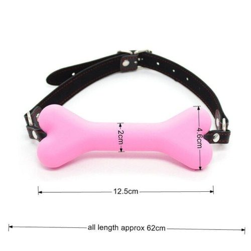 Bone gag PINK for puppy play &/or BDSM - Shhh...