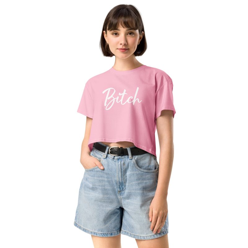 womens crop top bubblegum front 65a26b5362034